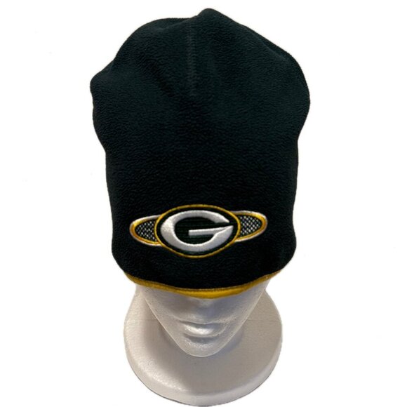 Vintage Green Bay Packers NFL Pro Line Winter Fleece Beanie Hat OSFM - Picture 6 of 6